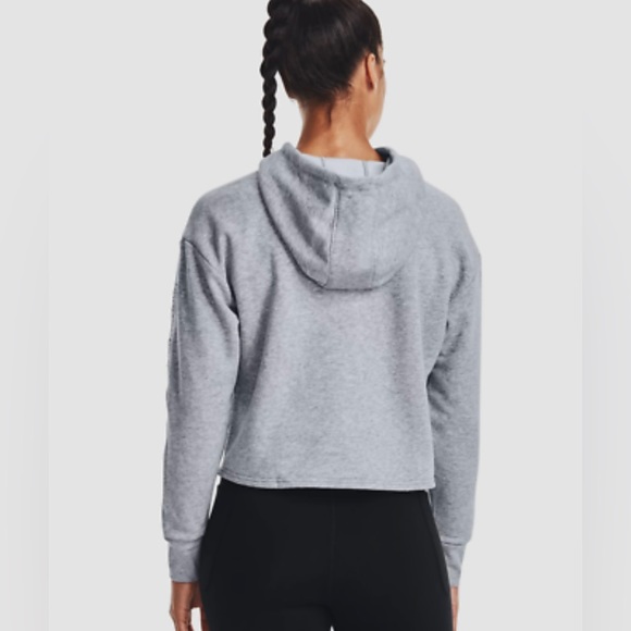 SOLD NWT UNDER ARMOUR HOODIE GRAY ULTRA SOFT COTTON BLEND FLEECE SIZE XL - Picture 8 of 10